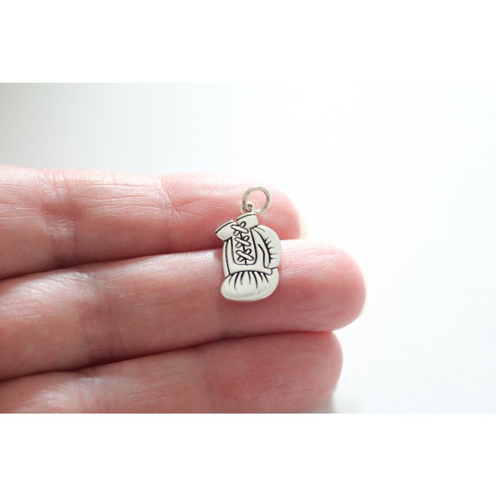Sterling Silver Boxing Glove Charm, Silver Boxing Glove Charm